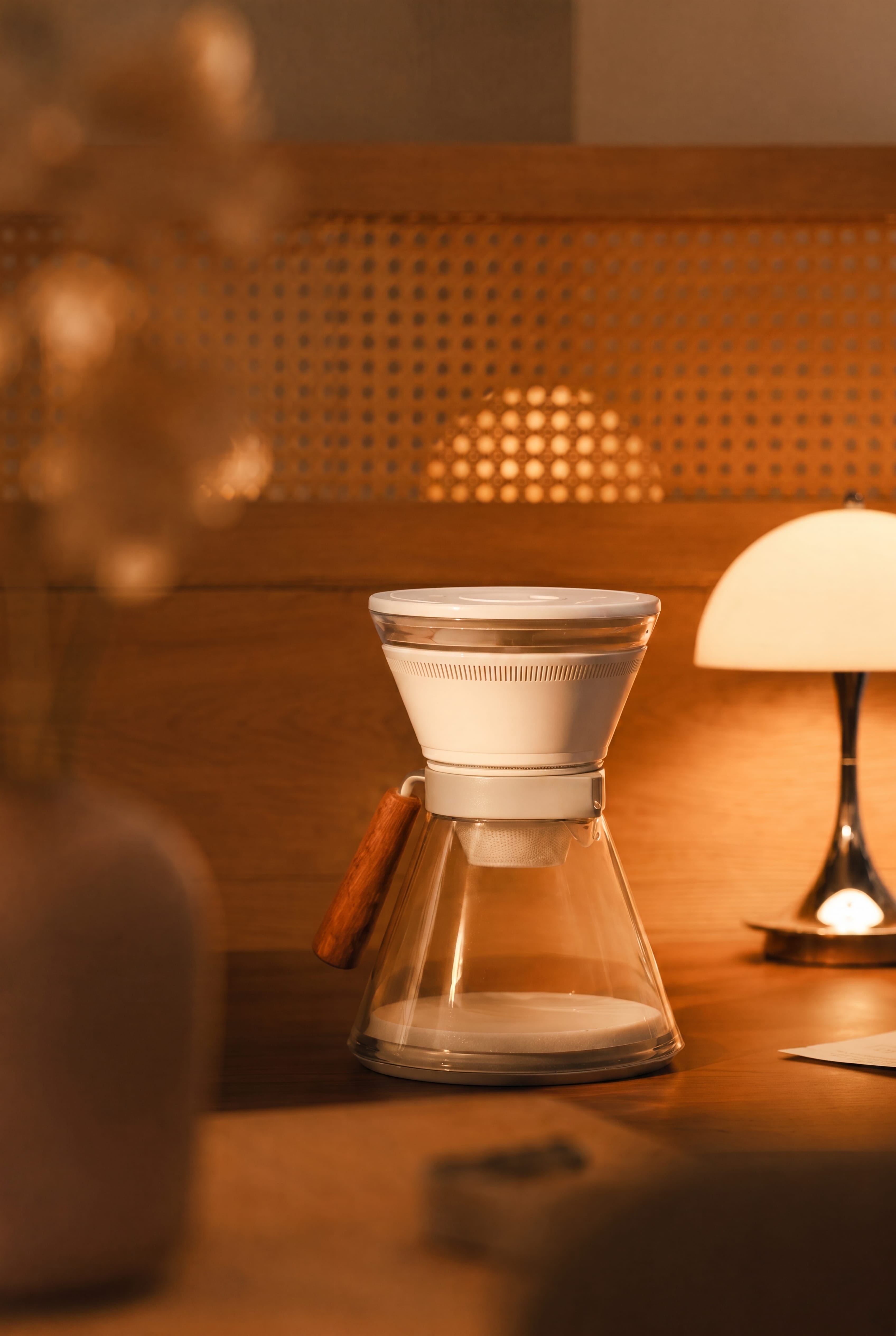 CoolDrip on a desk in a softly lit room
